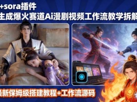 SORA2一键生成AI漫剧视频coze工作流搭建教程，小白轻松入局漫剧圈