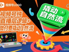 视频号纯直播底层逻辑+微付费撬动自然流