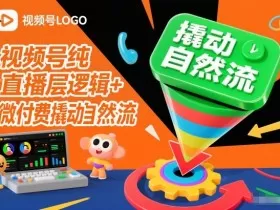 视频号纯直播底层逻辑+微付费撬动自然流