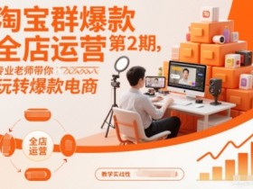 淘宝群爆款全店运营第2期，专业老师带你玩转爆款电商（更新）