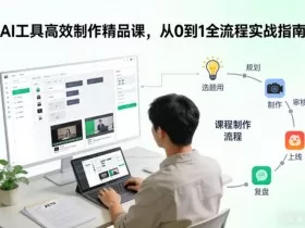 AI工具高效制作精品课，从0到1全流程实战指南