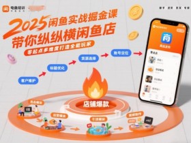 2025闲鱼实战掘金课，带你纵横闲鱼店，零起点多维度打造全能玩家