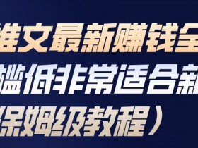 小说推文最新賺钱全流程，门槛低非常适合新手（保姆级教程）