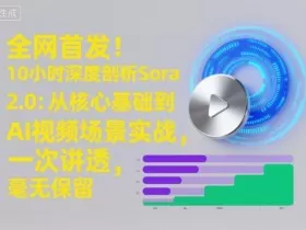 全网首发！10小时深度剖析Sora 2.0：从核心基础到AI视频场景实战，一次讲透，毫无保留