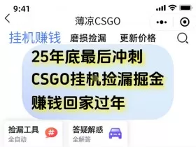 12月年底抓紧最后一个月，用CSGO游戏挂G捡漏掘金賺钱掘金，一部手机轻松日入5张+【揭秘】
