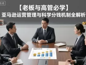 【老板与高管必学】亚马逊运营管理与科学分钱机制全解析