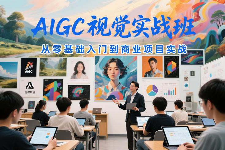 AIGC视觉实战班,从零基础入门到商业项目实战