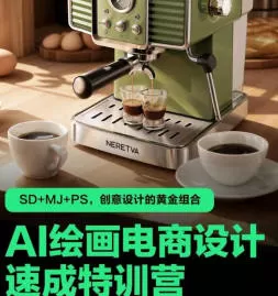 极光社AI绘画电商设计速成训练营【画质高清有素材】