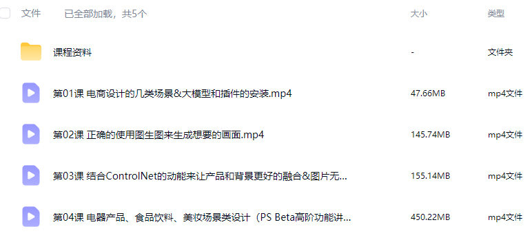 极光社AI绘画电商设计速成训练营【画质高清有素材】