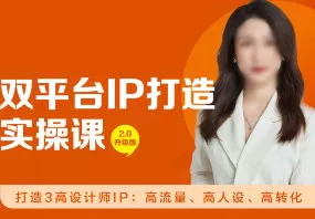 阿萌设计师双平台IP打造实操营【画质高清有资料】