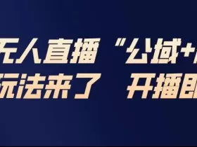 淘宝无人直播完整教程，公试+私域，最新玩法来了，开播即爆单