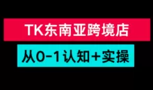 TikTok东南亚跨境从0-1认知实操课