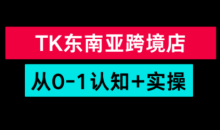 TikTok东南亚跨境从0-1认知实操课
