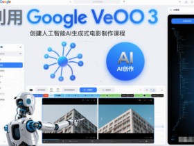 利l用Google Veo 3创建人工智能AI生成式电影制作课程，使用人工智能的力量创建令人惊叹的视频