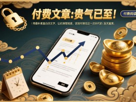 付费文章：贵气已至！用最朴素直白的文字，让你清楚知道，该如何接住这一次时代的泼天富贵