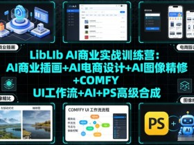 LibLIb AI商业实战训练营：AI商业插画+AI电商设计+AI图像精修+COMFY UI工作流+AI+PS高级合成