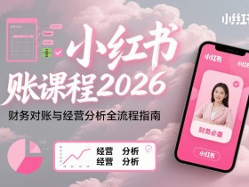 小红书对账课程2026,财务对账与经营分析全流程指南