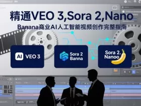 精通VEO 3，Sora 2，Nano Banana商业AI人工智能视频创作完整指南