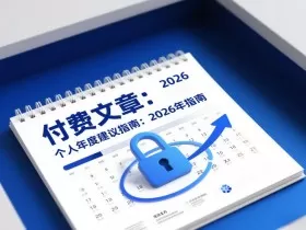 付费文章：个人年度建议指南：2026年指南
