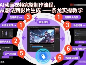 AI动画视频完整制作流程,从想法到影片生成一条龙实操教学