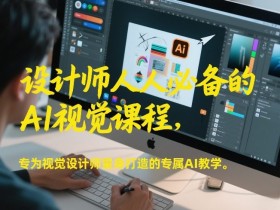 设计师人人必备的AI视觉课程，专为视觉设计师量身打造的专属AI教学