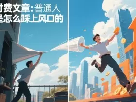 付费文章：普通人是怎么踩上风口的