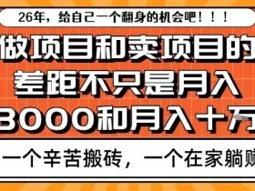为什么卖项目能轻松月入10个W，而做项目却真正賺不到什么钱？原因竟然是这个！【揭秘】
