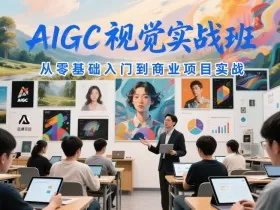 AIGC视觉实战班，从零基础入门到商业项目实战