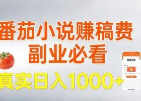 全网独家，番茄小说賺稿费邪修玩法，操作超级简单，单日收益1k+【揭秘】