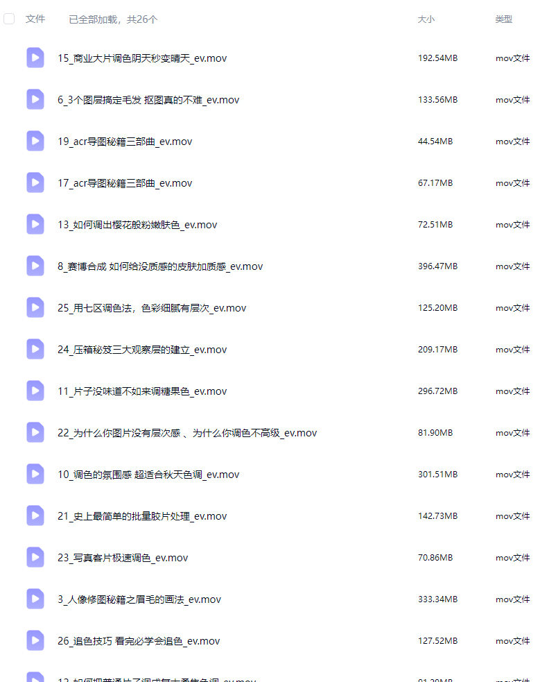 刘杨灵动商业人像精修+调色实操课2023【画质高清只有视频】