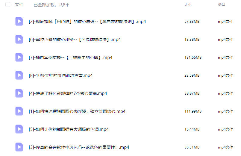 杨先生艺术家光色基础系列色彩方法论【画质高清只有视频】