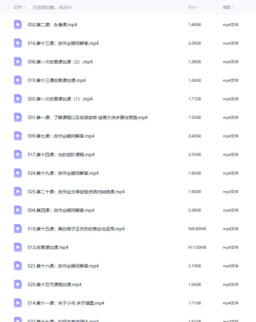 杜宾小马氛围头像插画课基础课第1期2025【画质高清只有视频】