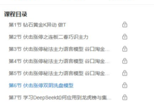 荆钰开《主力量化语言模型·专项加餐课》