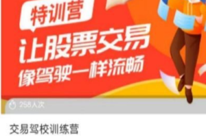 交易驾校训练营，让股票交易像驾驶一样流畅