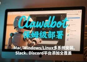 Clawdbot保姆级部署，从入门介绍、Mac/Windows/Linux多系统安装，到Slack、Discord平台添加全覆盖