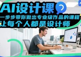AI设计课,一步步带你做出专业级作品的课程,让每个人都是设计师
