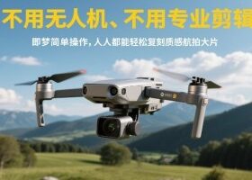 不用无人机、不用专业剪辑，即梦简单操作，人人都能轻松复刻质感航拍大片