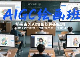 AIGC绘画班，掌握主流Ai绘画软件的应用（Stable Diffusion x Midjourney x Fooocus）