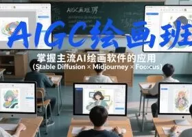AIGC绘画班，掌握主流Ai绘画软件的应用（Stable Diffusion x Midjourney x Fooocus）