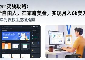 Fiverr实战攻略，做个自由人，在家賺美金，实现月入6k美刀