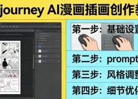 利用Midjourney AI人工智能轻松创作漫画插画教程，零基础创作完整漫画插画