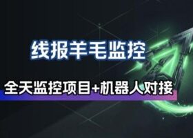 线报羊毛监控_自动挂机监控+群机器人通知