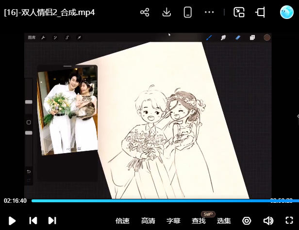 画小匠现代小可爱速写团练【画质高清只有视频】