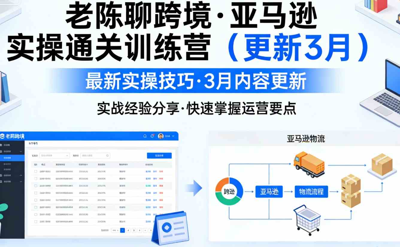 老陈聊跨境·亚马逊实操通关训练营(更新3月)