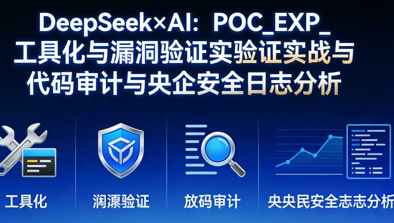 DeepSeek×AI:POC_EXP_工具化与漏洞验证实战与代码审计与央企安全日志分析