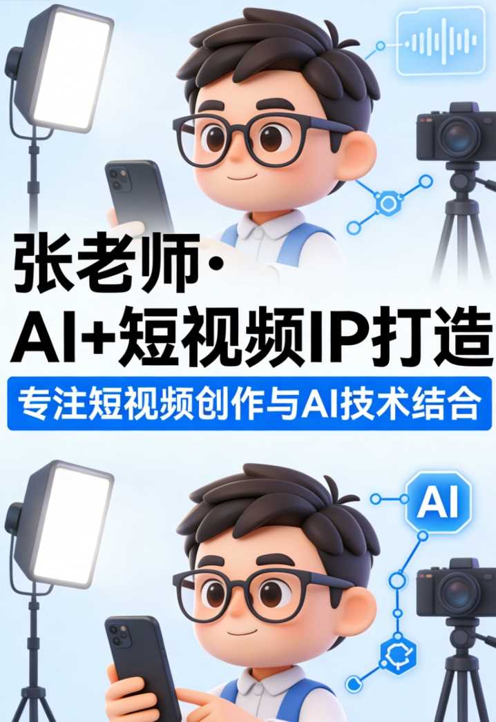 张老师AI+短视频IP打造