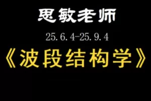 余思敏波段结构学复盘小班课