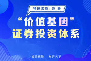 德财院赵勝赵胜-价值基因证券投资体系系统课+指标