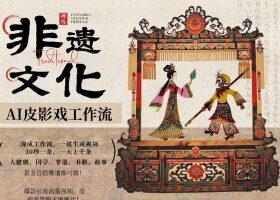 AI一键生成民俗文化非遗皮影戏视频，一刀不剪无需剪辑，30S一条，一天上百条，流量财富嘎嘎猛