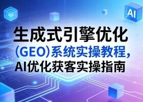 生成式引擎优化（GEO）系统实操教程，AI优化获客实操指南